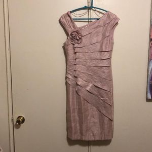 Chic shimmery pink dress